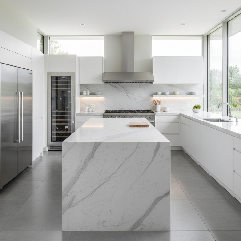 Luxury kitchen with premium built-in appliances for Bosch repair service